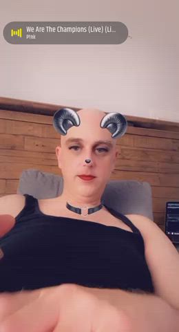 Catsuit Dancing Femboy Smoking gif