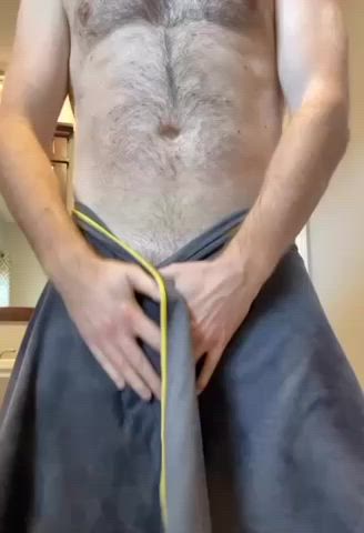 All clean… want to help make me hard?