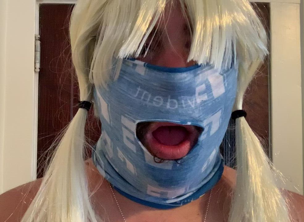 Deepthroat Dildo Sissy gif