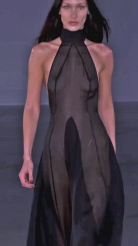 Boobs Celebrity Model See Through Clothing gif