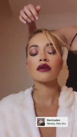 big tits cleavage rita ora gif