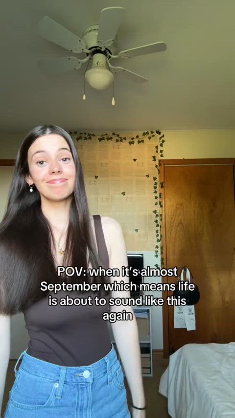 big tits tank top tiktok gif
