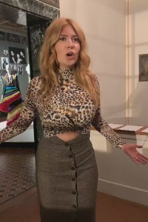 Big Tits Busty Celebrity German Russian Tight gif