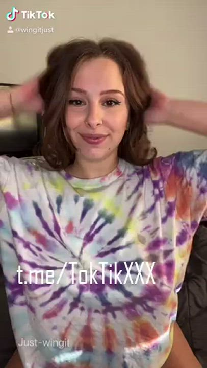 Babe Big Tits Boobs Bouncing Tits Huge Tits Natural Tits TikTok gif