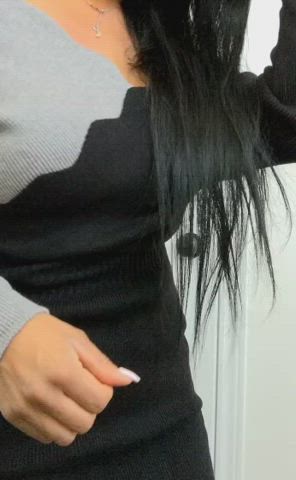 Look what's hiding behind my dress.