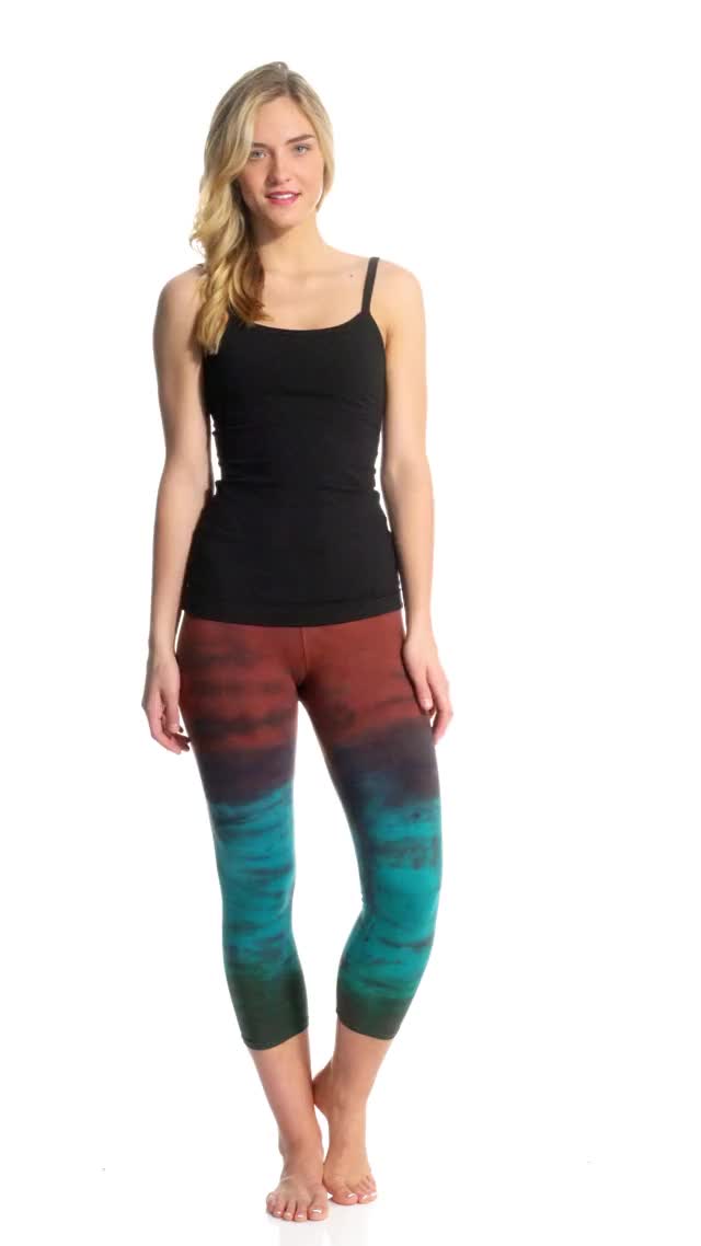 Hard Tail Flat Waisted Cotton Yoga Capris
