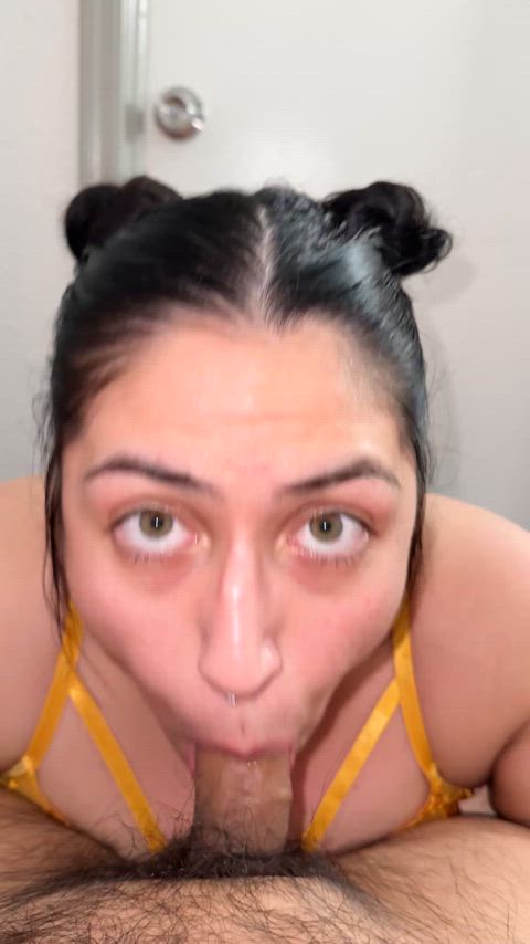 amateur bbw sucking thick cock chubby-girls latinas mexican-girls real-couples gif