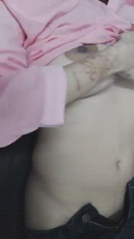 Boobs Girlfriend Indian Pussy Rubbing gif