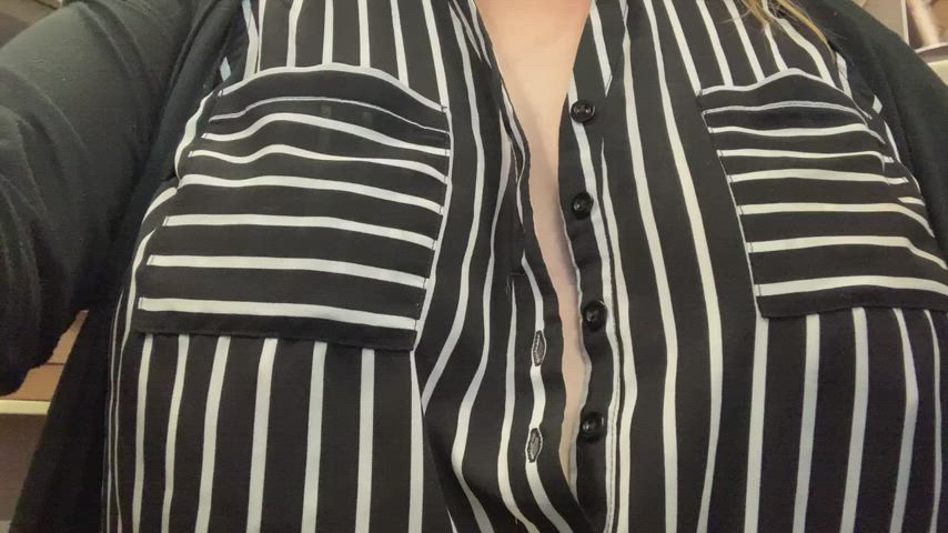 When you can’t find your favorite bra before work…so you just don’t wear one.