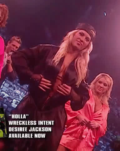 Big Tits Blonde Wrestling gif