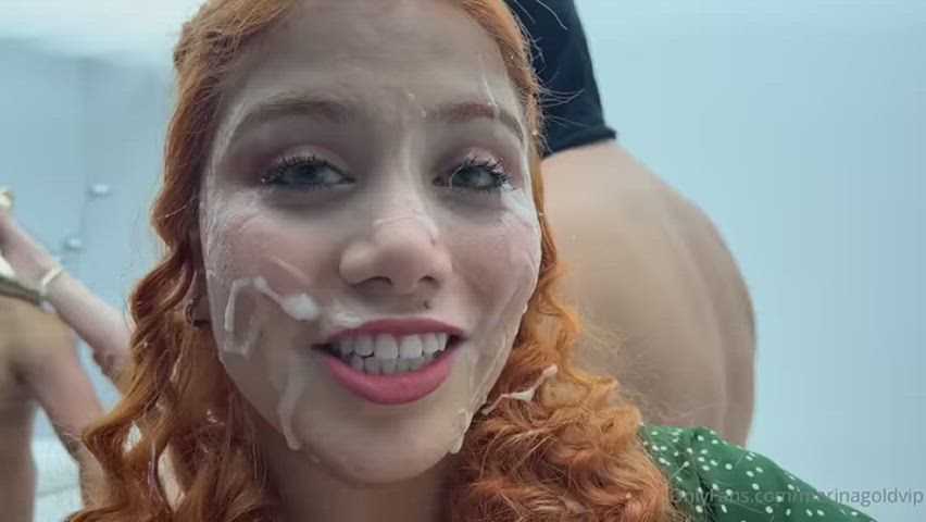 cumshot facial onlyfans public redhead cumslut r/caughtpublic gif