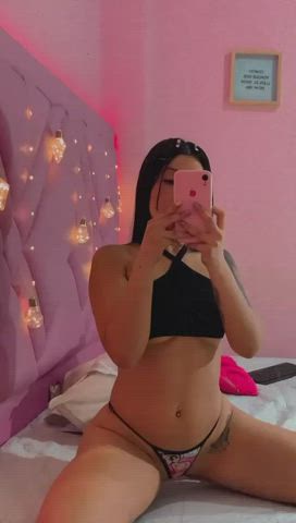 Amateur Ass Boobs Latina Lingerie Model Sensual Webcam gif