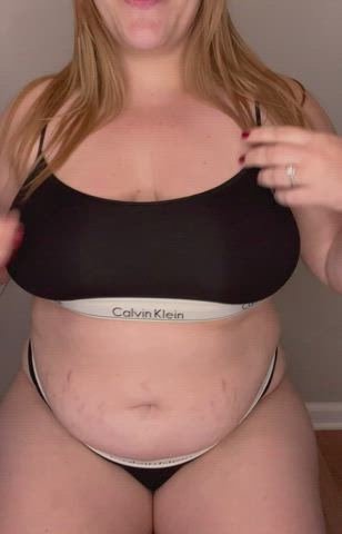 big tits boobs chubby huge tits redhead saggy tits tits titty drop white girl gif