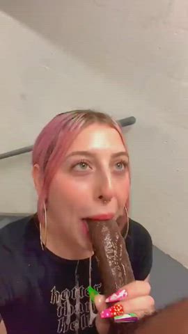 nsfw public schoolgirl teen gif