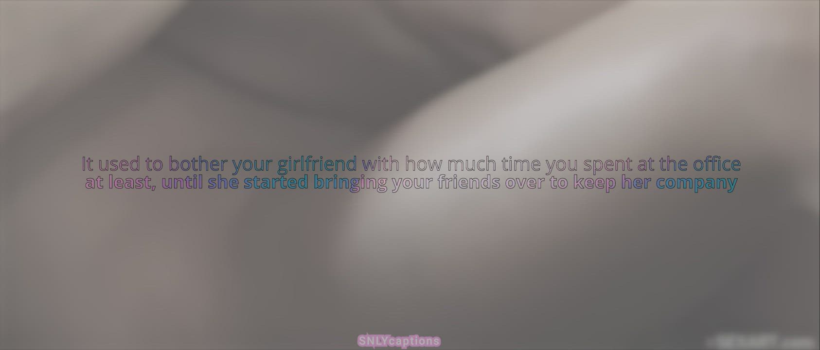 Caption GIF by snlycaptions intimate sensual job caption cuckold friend couch missionary