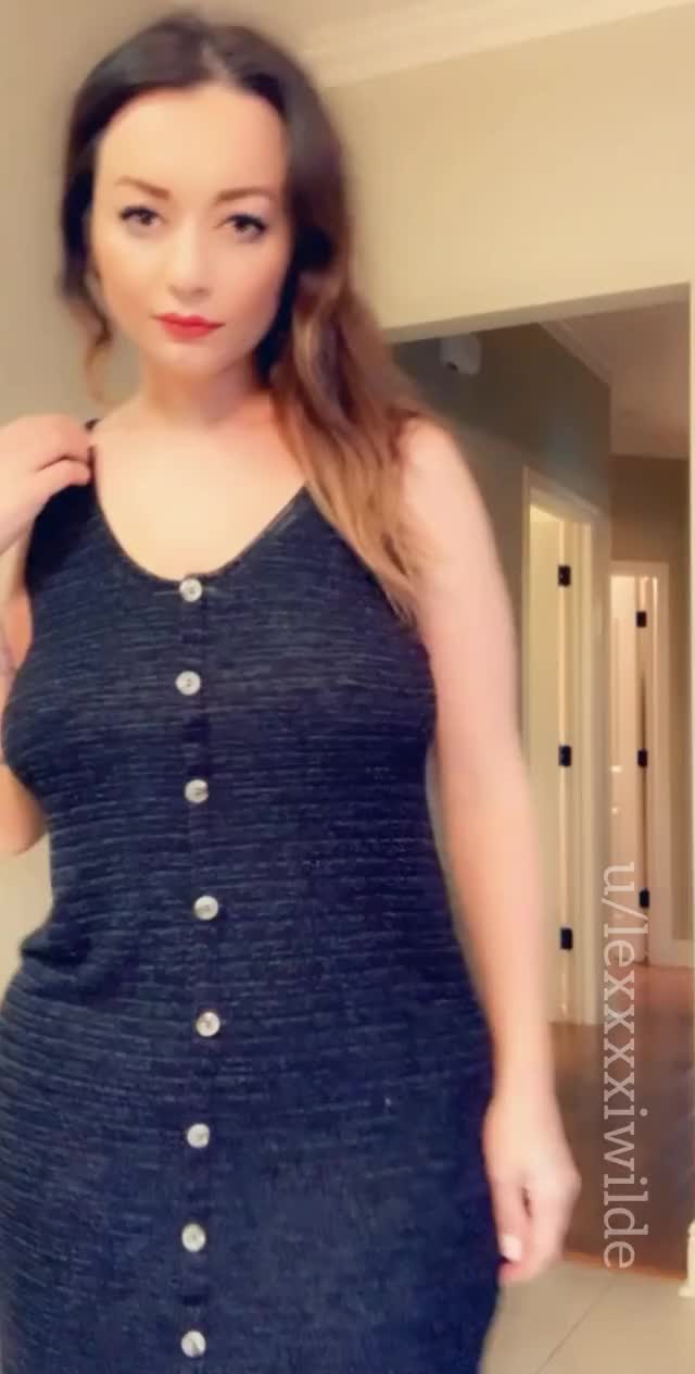 I may look innocent at first glance, but I’m packing a naughty bod under this dress