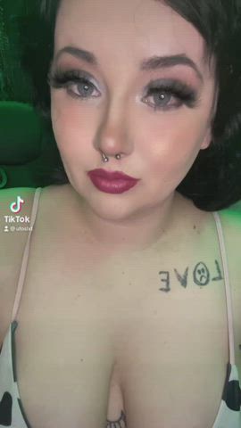 big tits nsfw solo thick tiktok gif