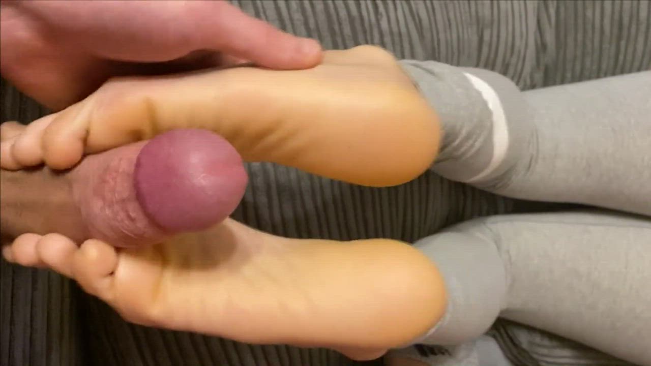 Amateur Cumshot Feet Fetish Footjob Girlfriend Handjob Porn GIF by cuminthroatz
