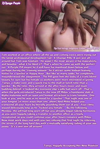 Tanya, Happily Accepting Her New Position [Purple Pill]