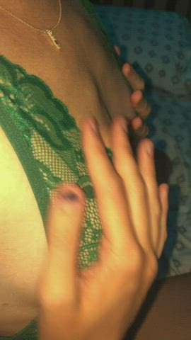 lingerie pussy tits wife gif