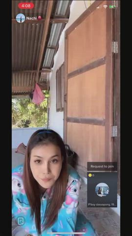accidental downblouse nipple nipslip tiktok tits gif