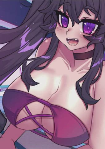 animation anime bikini creampie hentai pool public rule34 standing doggy thick gif