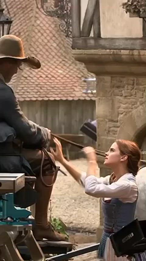 Imagine Emma Watson staring up at you like that