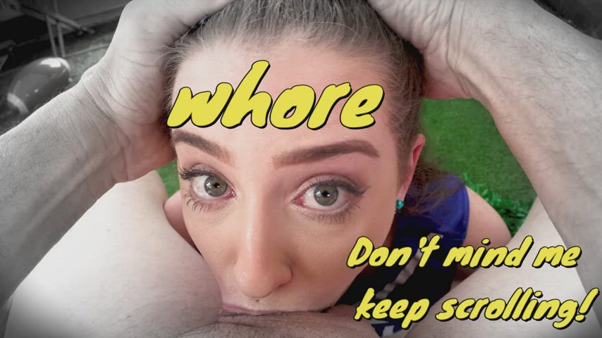 Choker Deepthroat Green Eyes gif
