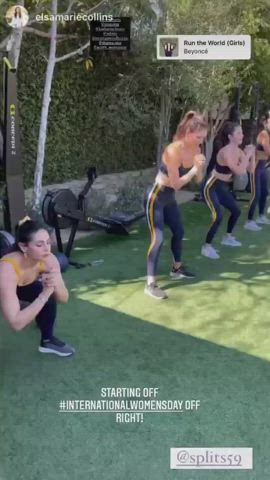 Katharine McPhee Spandex Workout gif