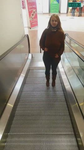 big tits public surprise gif