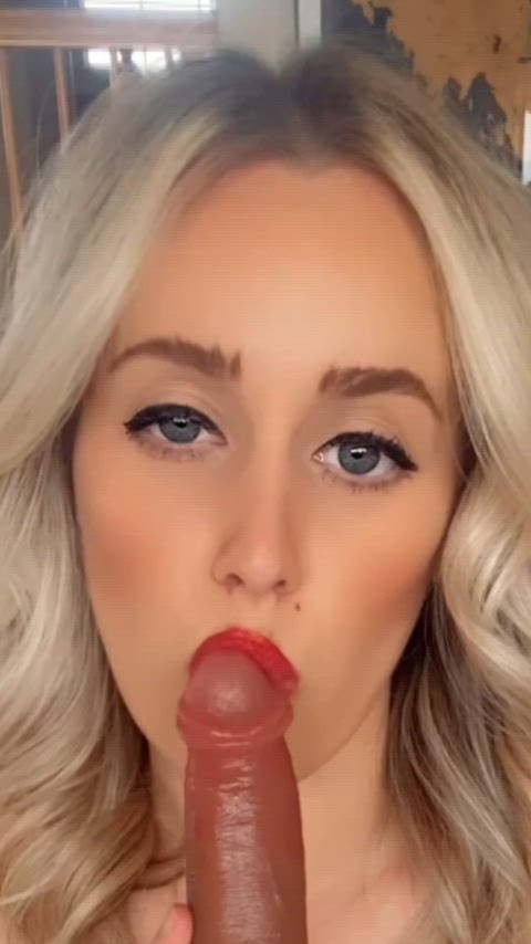 dildo lipstick stockings gif