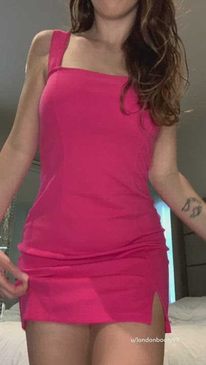 Can I tell you a secret? I'm not wearing panties under my dress?