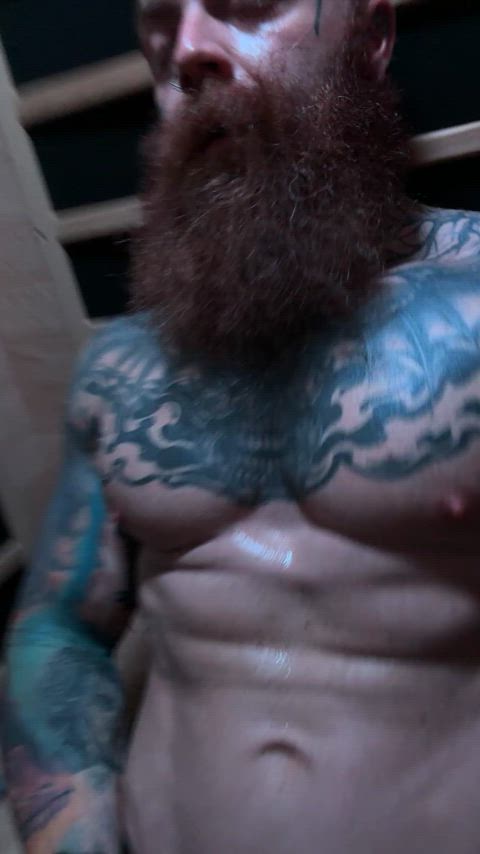 abs muscles nsfw solo flexing gif