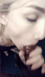Blowjob Caption Ebony Facial Sissy gif