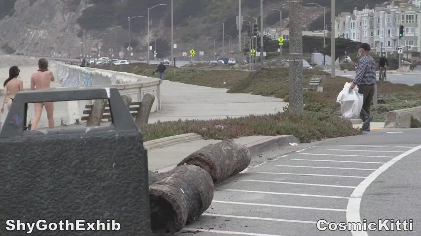 Amateur Public Topless gif