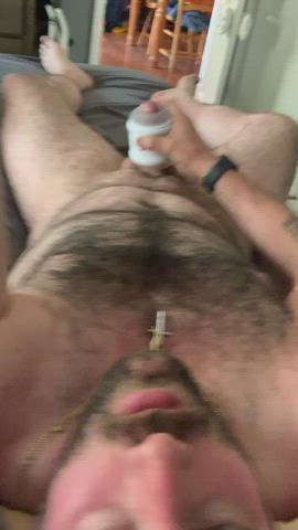 I always wiggle my toes when it feels good or I cum