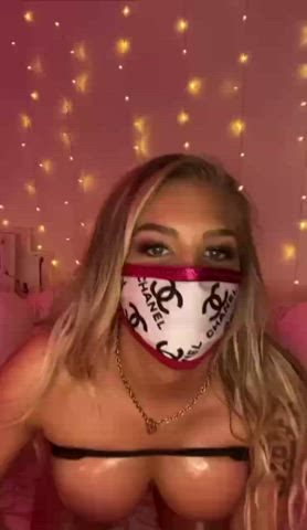 Big Tits Nipples Oiled gif