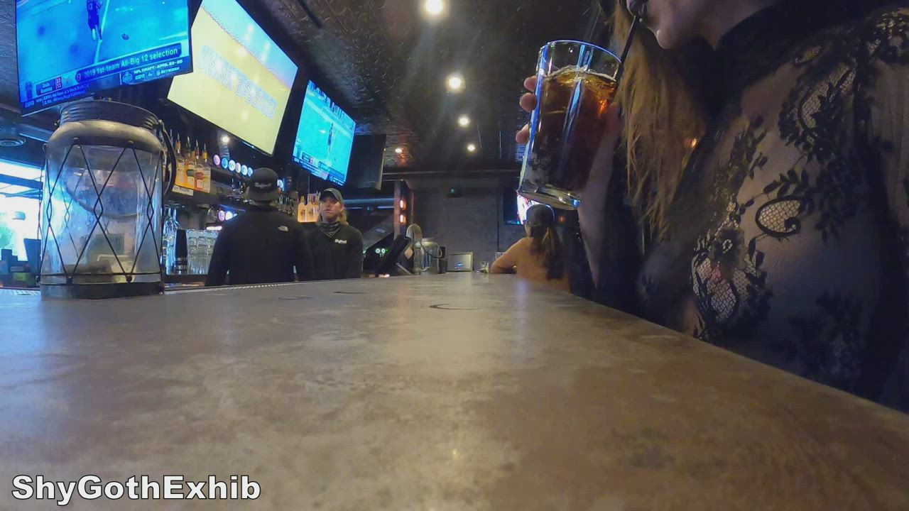 Exhibitionism Flashing Goth gif