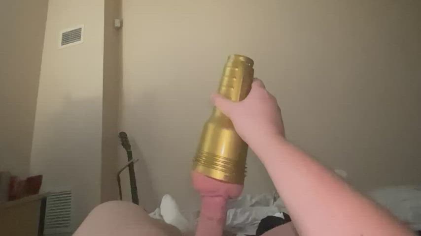 big dick fleshlight masturbating gif