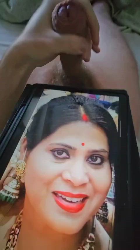 aunt big dick cum cumshot indian milf mom saree tribbing tribute gif
