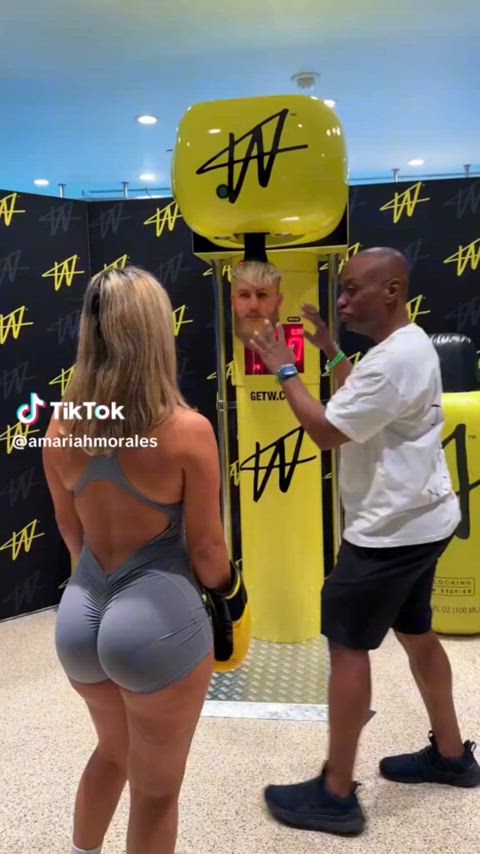 She knows how to punch!