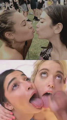 babecock celebrity kissing gif