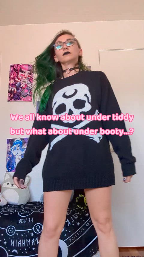 What about under booty? 😈🍑