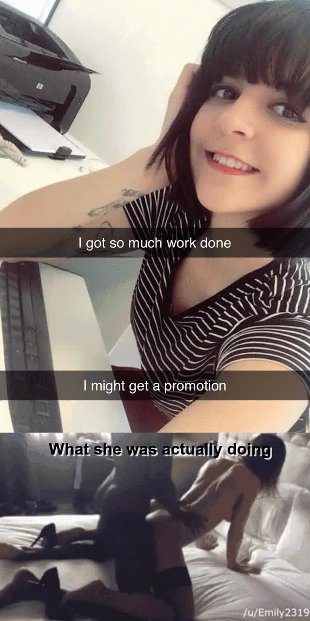 gf gets BBC at work