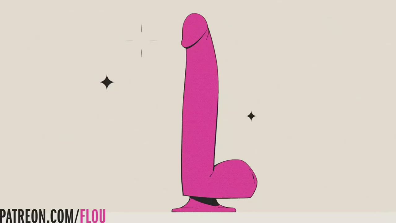 Animation Ass Cum Cumshot Dildo Female Hentai Solo Teen Tits gif