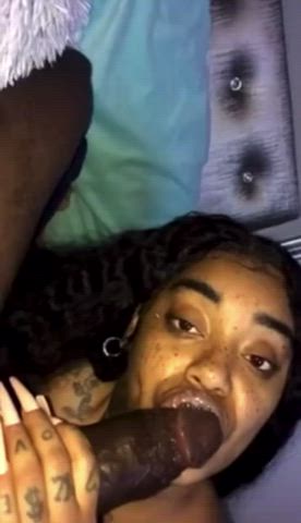 amateur bbc big dick blowjob deepthroat ebony lips tightlipsbigdick gif