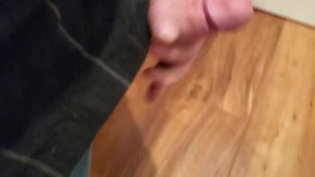 Ejaculating on the floor