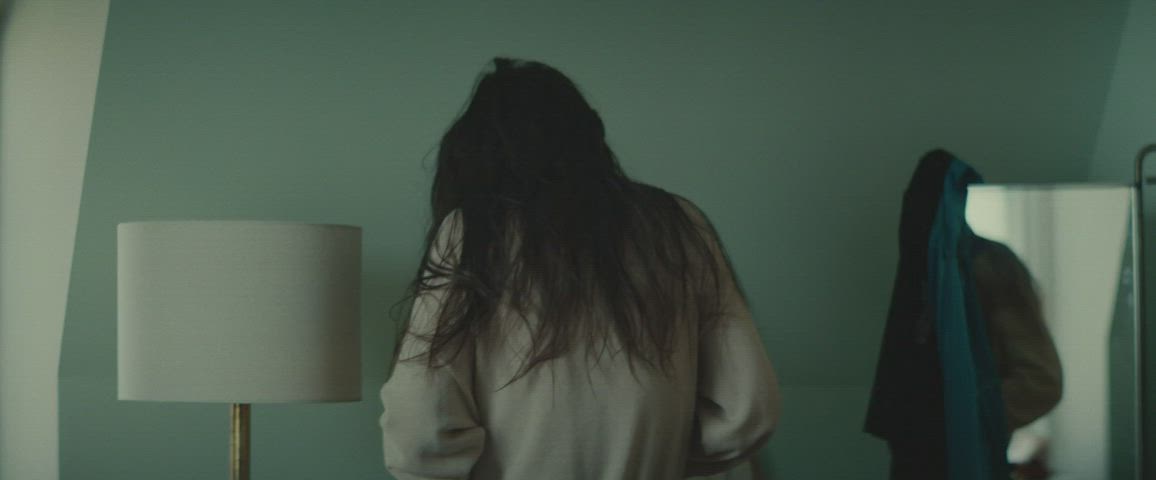 Brunette Sideboob Underwear gif