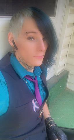 Gay Goth SFW gif