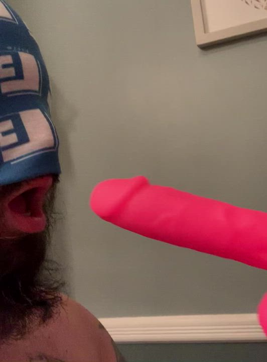 Dildo Face Fuck Swallowing gif